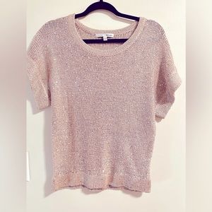 🎄🚨BOGO 50% Off NWOT Vintage Y2K Pink Champagne Sparkly Top